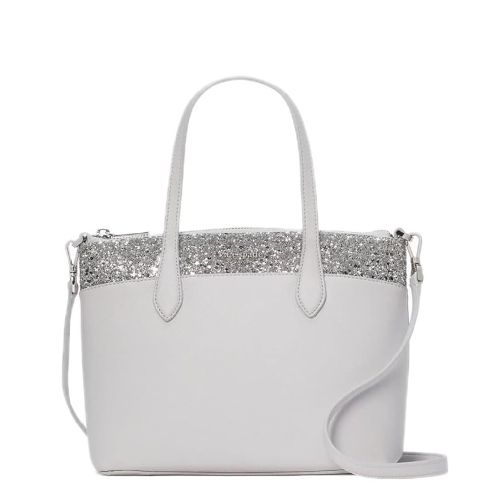 Grey Kate Spade Glitter Satchel NWT